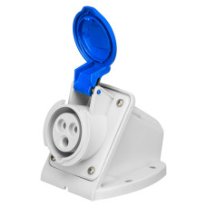 Розетка настінна IDE MUNDIAL 2P+E 16A 200–250V IP44