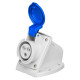 Розетка настінна IDE MUNDIAL 2P+E 16A 200–250V IP44
