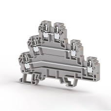 Клема Klemsan PUK 3 трирівнева 2.5 мм сіра