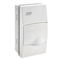 Корпус розподільчий внутр. IDE біле вікно ORO,1×4 модуля 228×120x97, IP40, з шинами N і PE