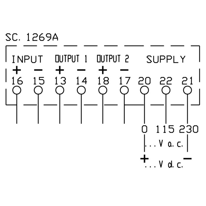Перетворювач напруги FRER MC2VC 60–0–60мВ 4-20mA