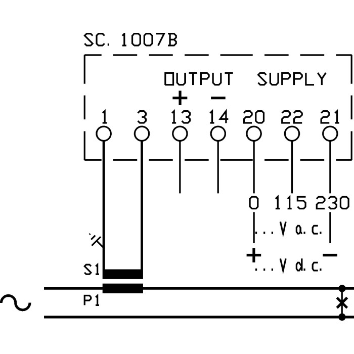 Перетворювач струму FRER MCOAS 4-20mA 0-5A