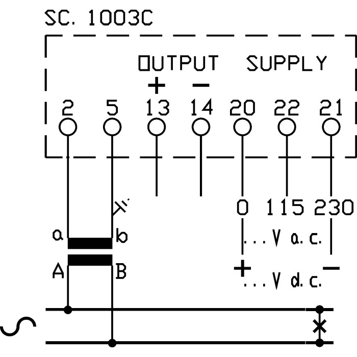 Перетворювач частоти FRER MCOFP 4-20mA 45÷55 Гц