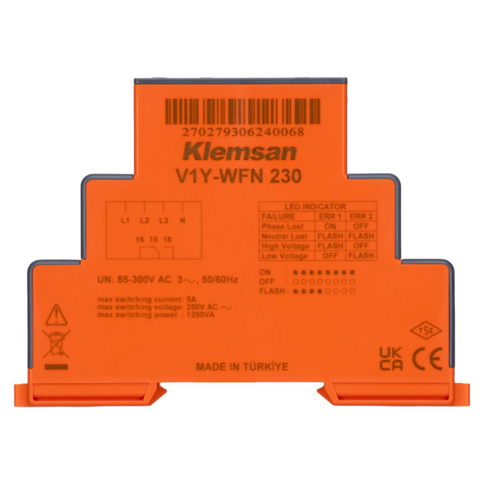 Реле напруги Klemsan V1Y-WFN 230
