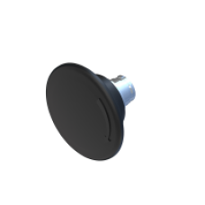 Кнопка грибоподібна чорна 60mm, з фіксацією COMEPI