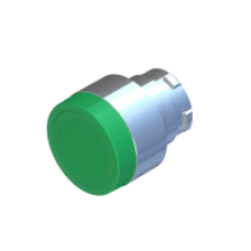 Кнопка з фіксацією, зелена з підсвічуванням COMEPI