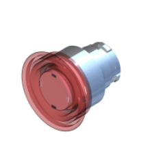 Кнопка червона з підсвічуванням COMEPI