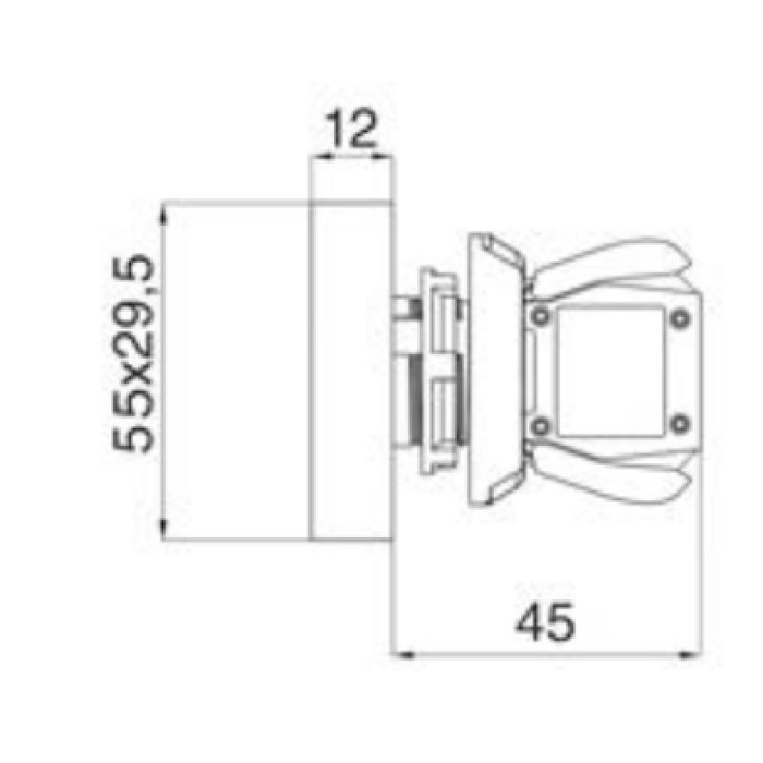 Кнопка пуск-стоп з підсвічуванням COMEPI
