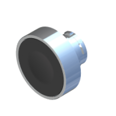 Кнопка чорна 40mm COMEPI