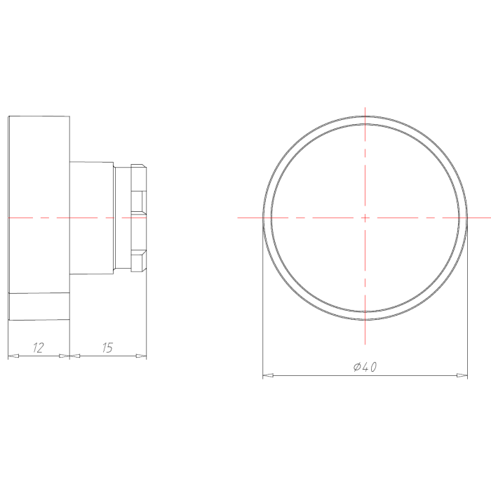Кнопка зелена 40mm COMEPI