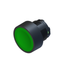 Кнопка зелена, пласт. корпус 22mm COMEPI