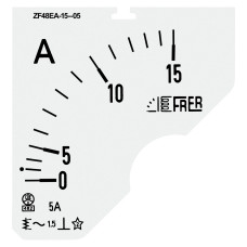 Шкала амперметра FRER ZF 15/5A