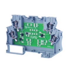 Клема Klemsan OPK-EKI-C  220V з електронними компонентами 2.5 мм сіра