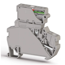 Клема Klemsan PYK 4 SLD 24V під запобіжник 4 мм сіра