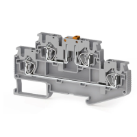 Клема Klemsan SRD 4 AF дворівнева 4 мм сіра