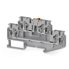 Клема Klemsan SRD 4 AF дворівнева 4 мм сіра