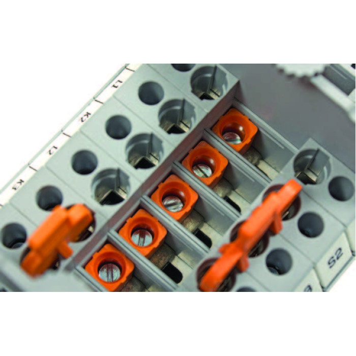 Клема Klemsan WGO 3 вимірювальна без роз'ємів 6 мм сіра