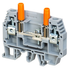 Клема Klemsan WGO 1 вимірювальна 2 тест. роз'єми 6 мм сіра