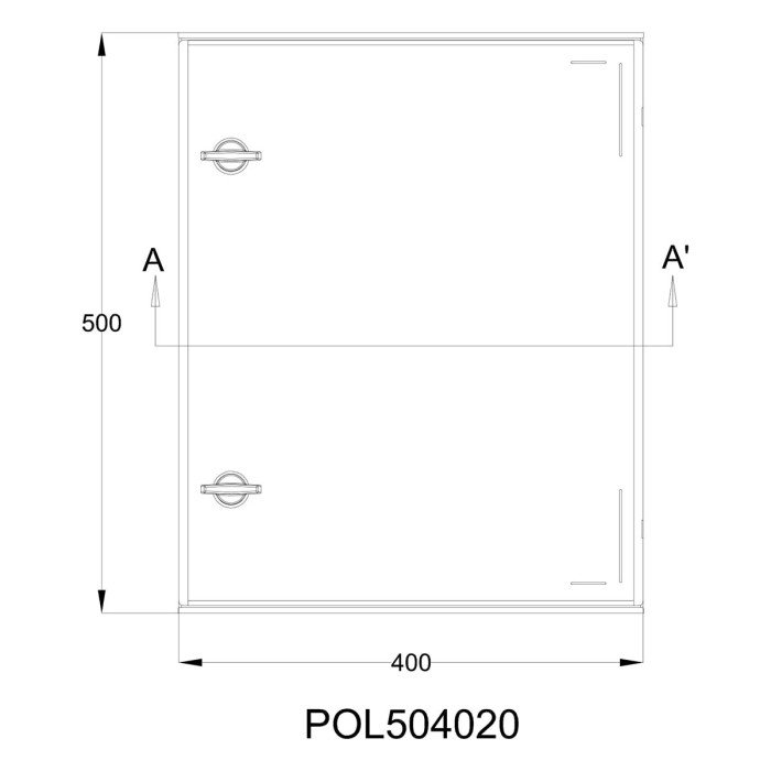 Навісна шафа IDE POL 300×400x200 IP66