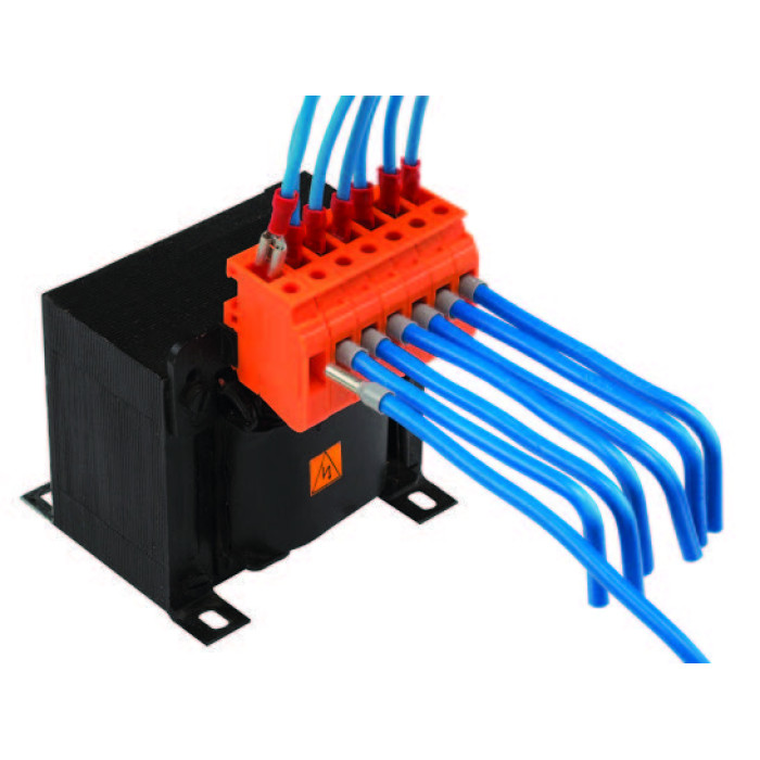 Клема Klemsan TRV 4 для підключення трансформаторів 4 мм помаранчева