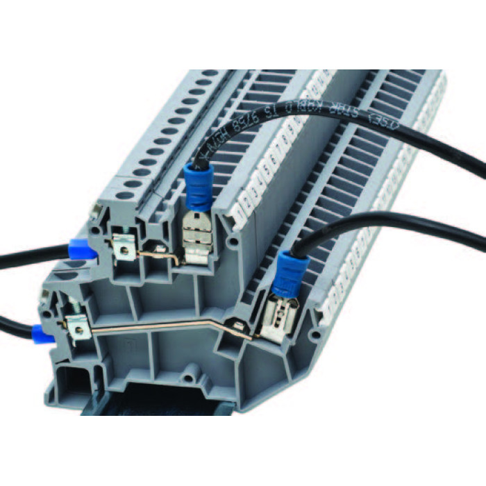 Клема Klemsan PIK 2,5 N дворівнева 2.5 мм сіра