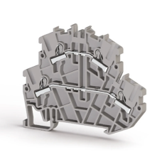 Клема Klemsan PYK 2,5-2F дворівнева 2.5 мм сіра