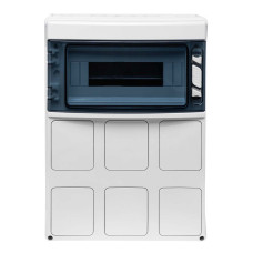 Настінний корпус для сил. розеток IDE з отвора STAR 1×12 MOD 436×310x147mm, IP65, шини N+PE