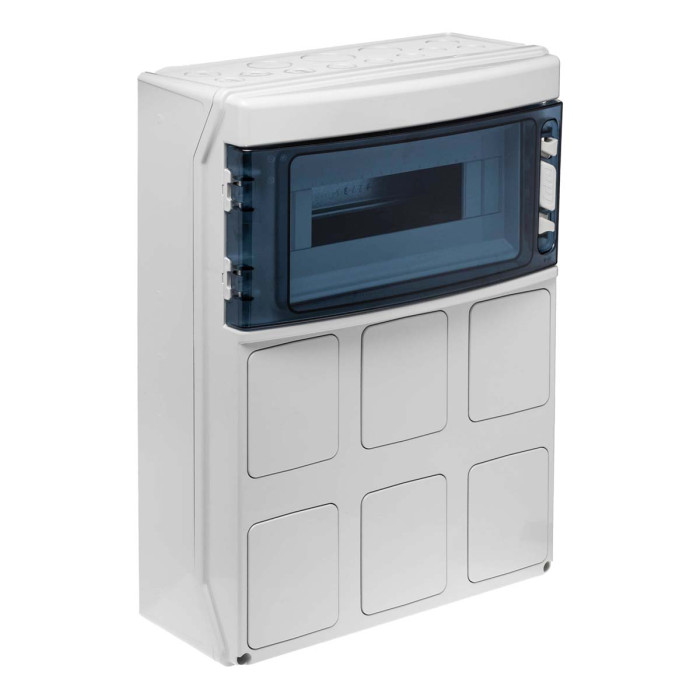 Настінний корпус для сил. розеток IDE з отвора STAR 1×12 MOD 436×310x147mm, IP65, шини N+PE
