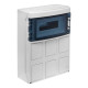 Настінний корпус для сил. розеток IDE з отвора STAR 1×12 MOD 436×310x147mm, IP65, шини N+PE