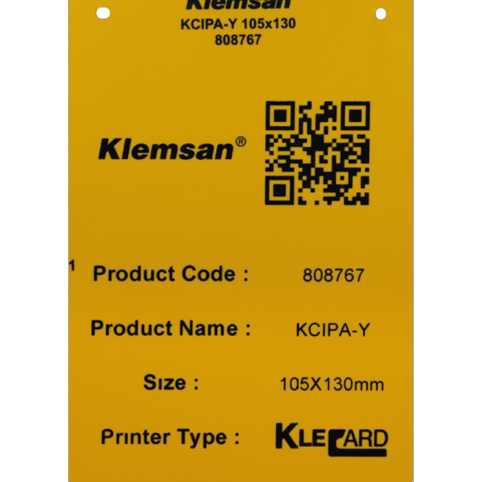 Самоклеюча маркувальна ПВХ етикетка KCIPA-Y Klemsan 10×17