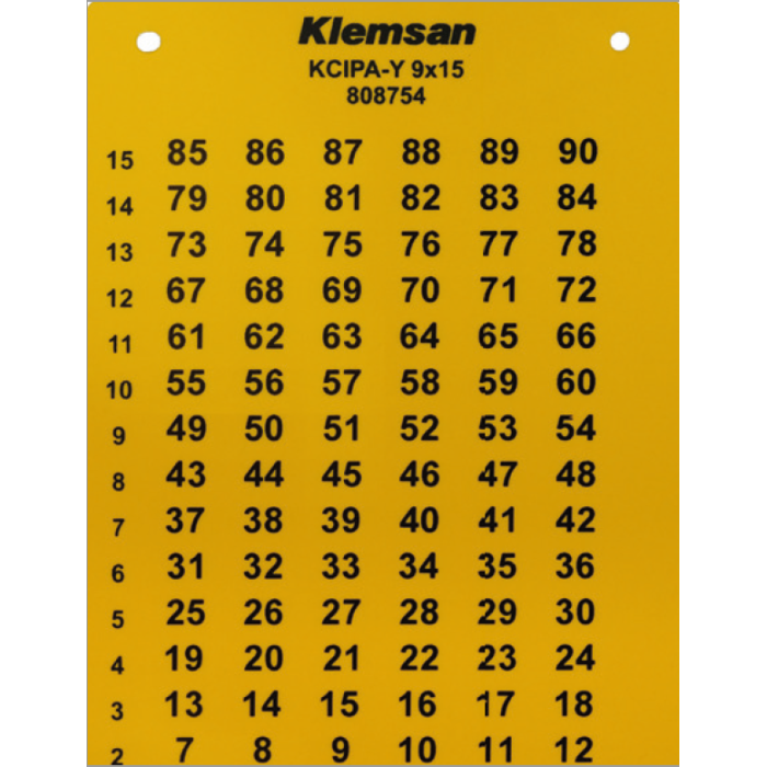 Самоклеюча маркувальна ПВХ етикетка KCIPA-Y Klemsan 27×27