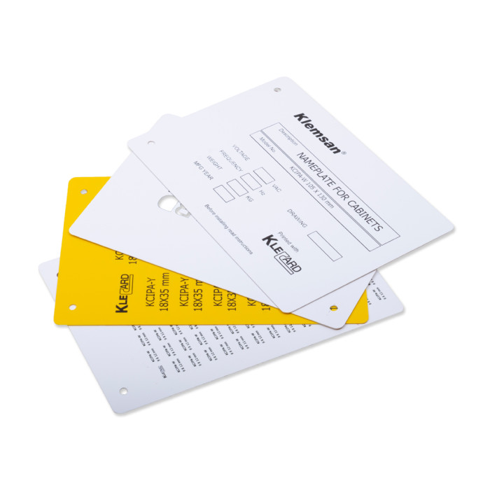 Самоклеюча маркувальна ПВХ етикетка KCIPA-W Klemsan 18X27