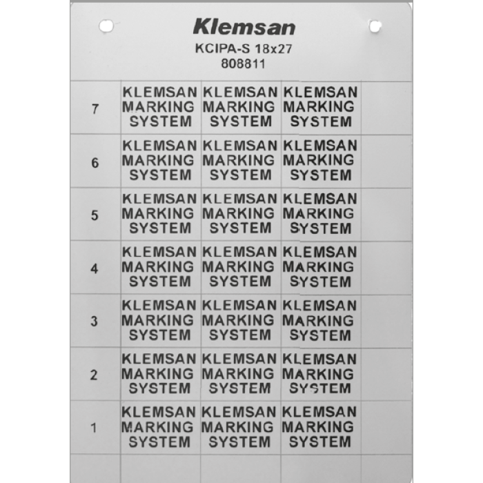 Самоклеюча маркувальна ПВХ етикетка KCIPA-S Klemsan 40X80
