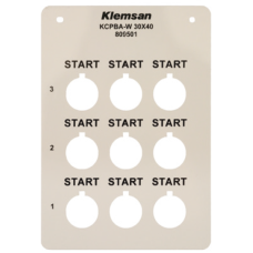 Маркувальна ПВХ пластина KCPBA-S Klemsan 30×50mm сіра