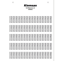 Маркування KCPM-W Klemsan 4X15 для тримачів KCKKS/KKS