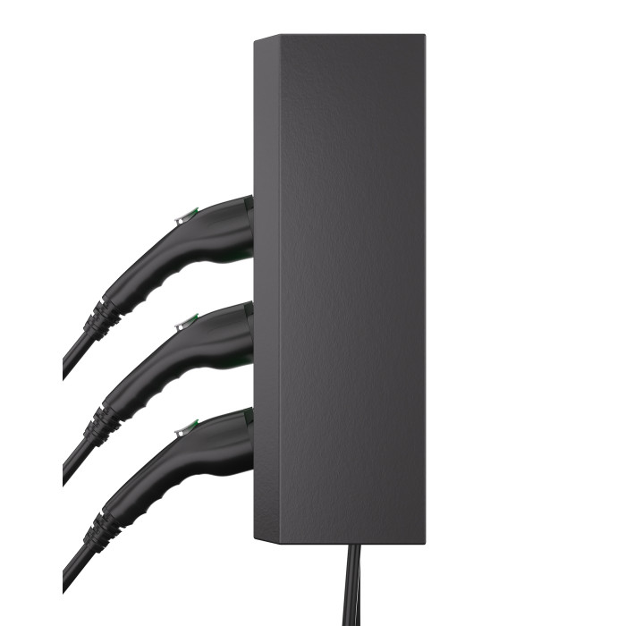 Зарядна станція 3-портова Smart Wall 22+7,4+7,4 кВт з роз'ємом Тype 2 + роз'єм Тype 1 + Тype 1 з кабелем 5м SW336-C22-C1-C1 Octa Energy