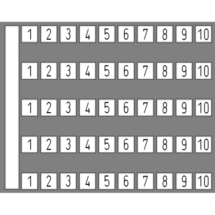 Маркувальна пластина DY 5 Klemsan 1-10