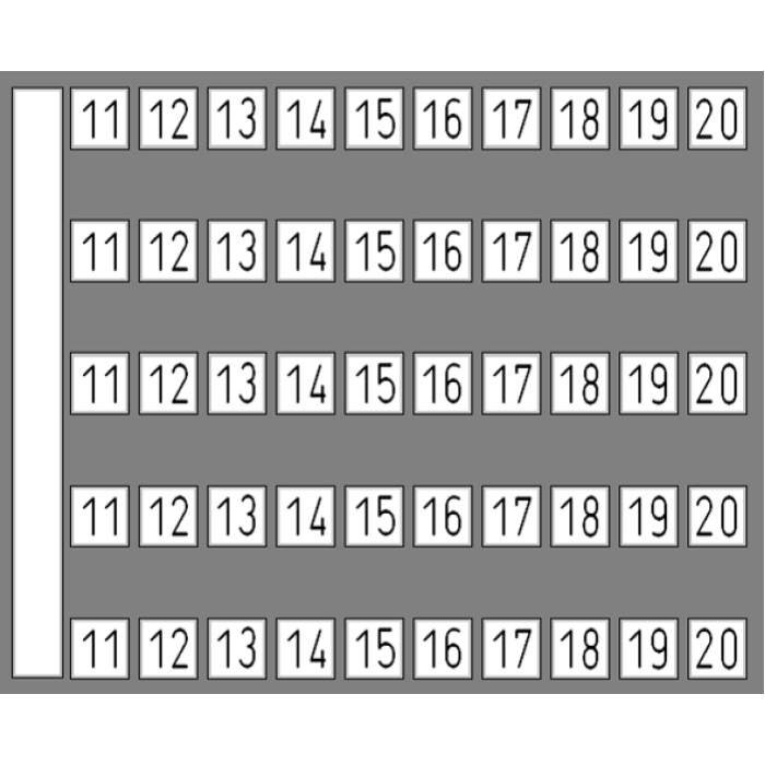 Маркувальна пластина DY 5 Klemsan 11-20