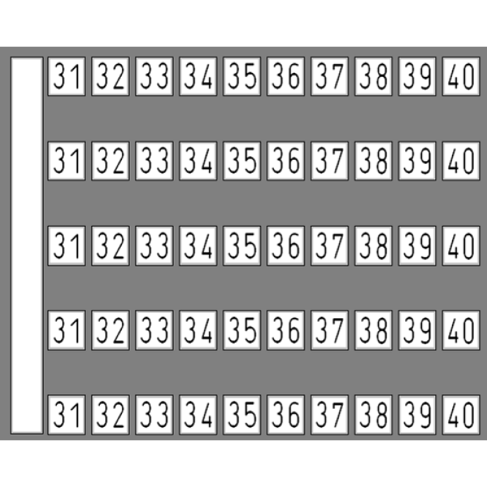 Маркувальна пластина DY 5 Klemsan 31-40