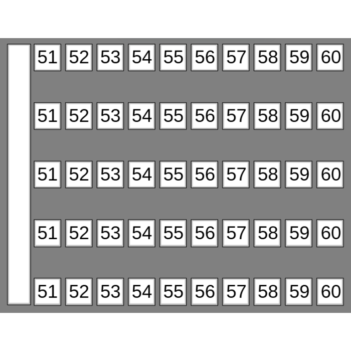 Маркувальна пластина DY5 Klemsan 51-60
