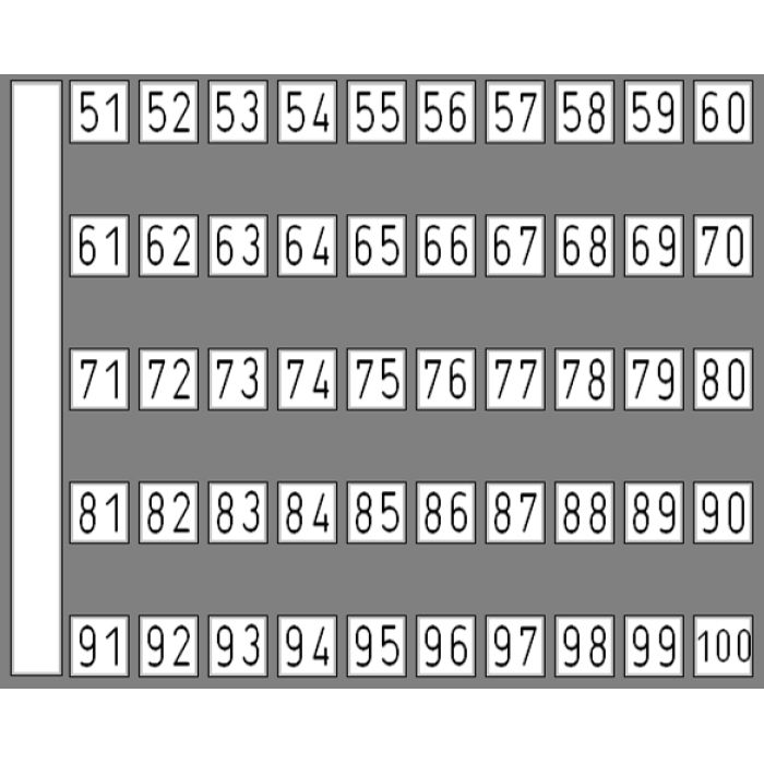 Маркувальна пластина DY 5 Klemsan 51-100