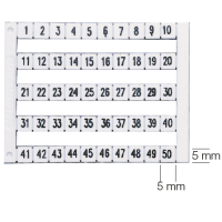 Маркувальна пластина - DY 5 (X) Klemsan