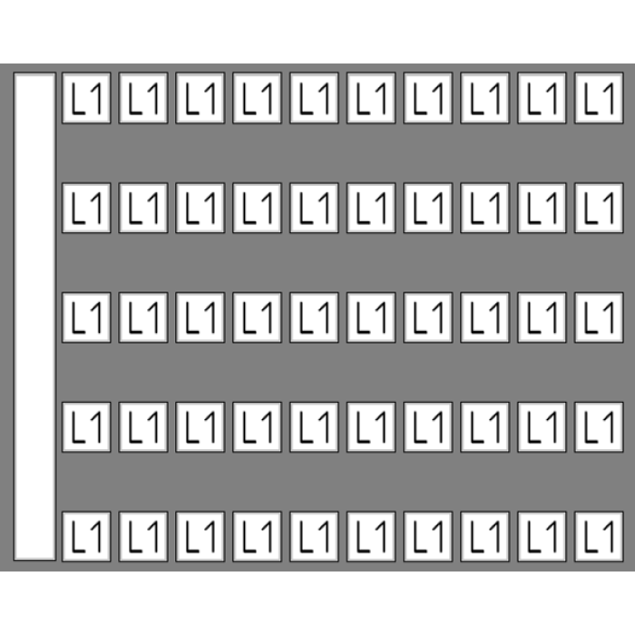 Маркувальна пластина - DY 5 (L1) Klemsan