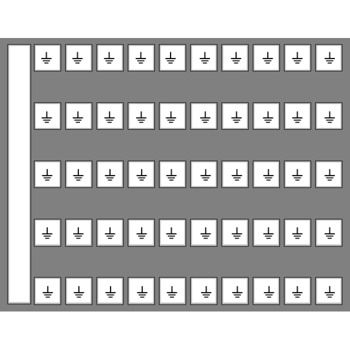 Маркувальна пластина - DY 5 (символ заземлення) Klemsan