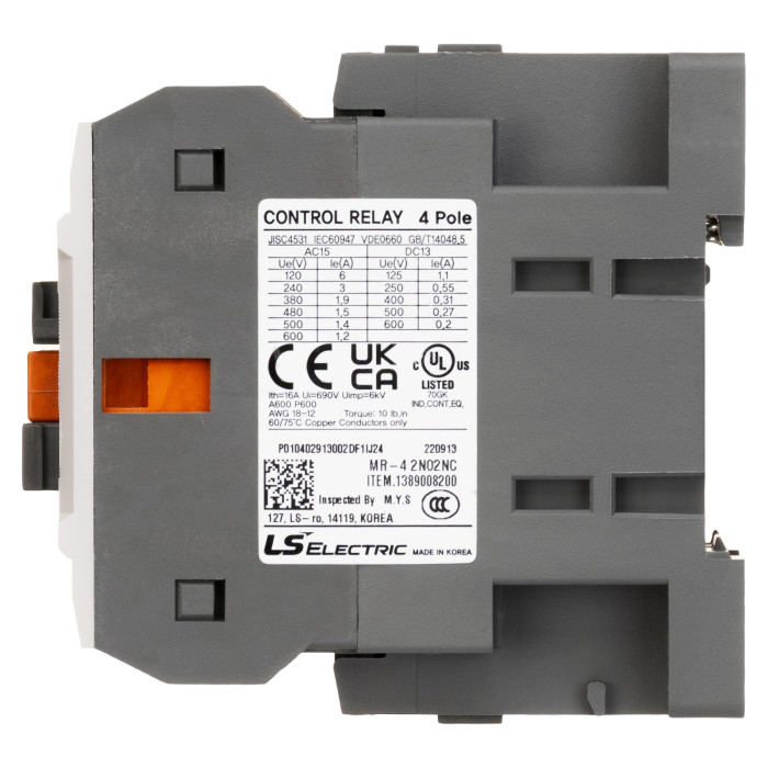 Реле контактора LS ELECTRIC MR-4 AC380V