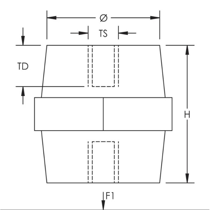 Ізолятор nVent Eriflex ISO TP 60M10