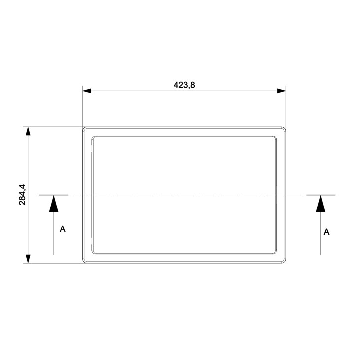 Корпус розподільчий IDE GOLD, 1×18 модулів, прозорі двері, IP40
