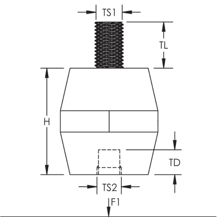 Ізолятор nVent Eriflex ISO TP 60 MM8×17/FM8×15