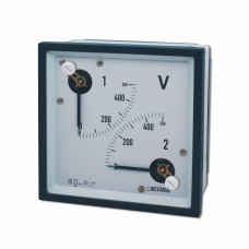 Вольтметр подвійний прямий FRER F96YV 90˚ 100V