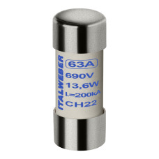 Запобіжник циліндричний Italweber CH22 63A aR 22×58 690V